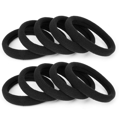 Sarat Moda Indiana Elástico Para Cabelo Tipo Meia Pacote 10 Un. PRETO