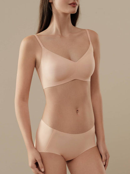 V-Neck Wireless Bra - Smart Size