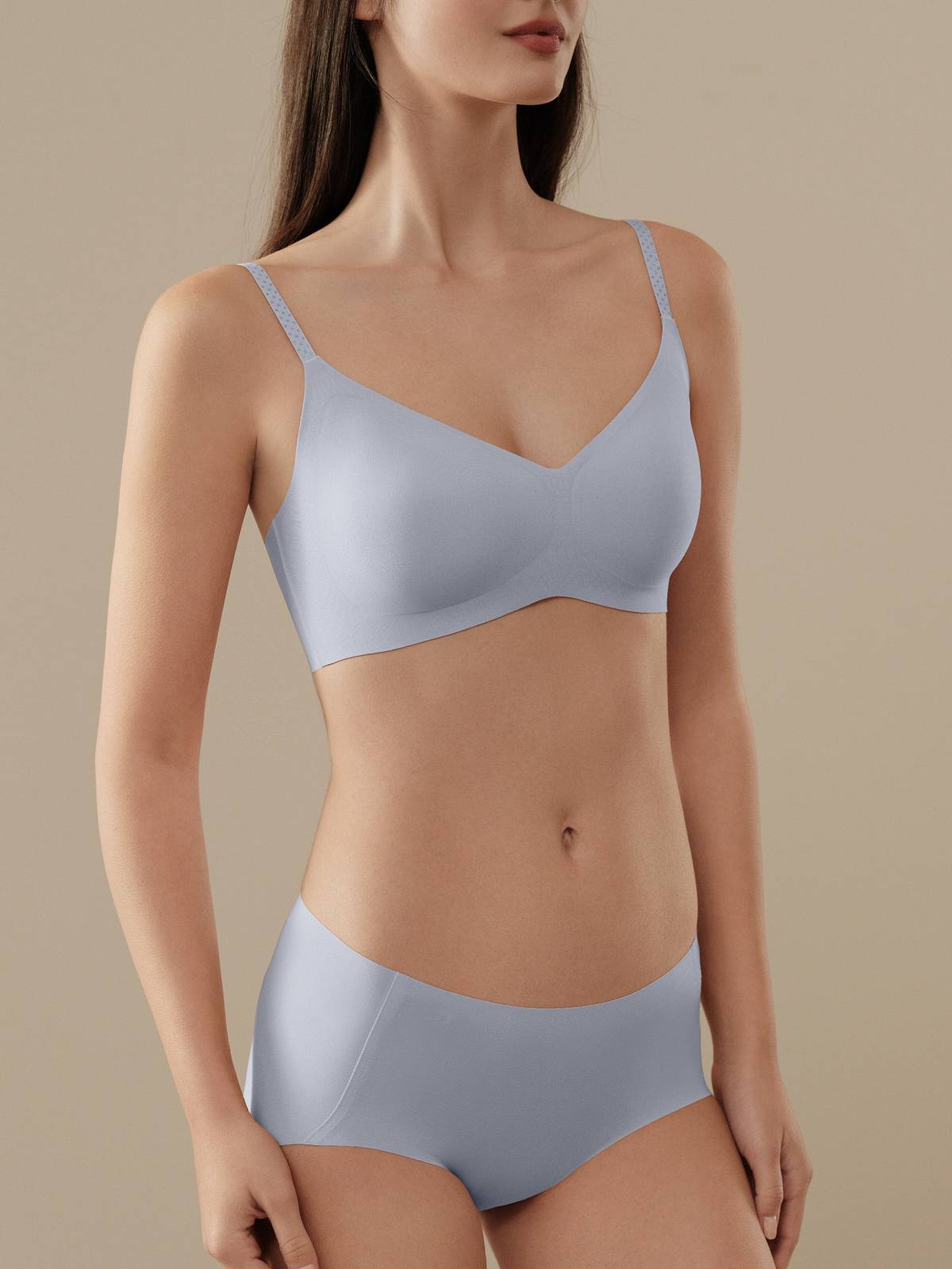 V-Neck Wireless Bra - Smart Size