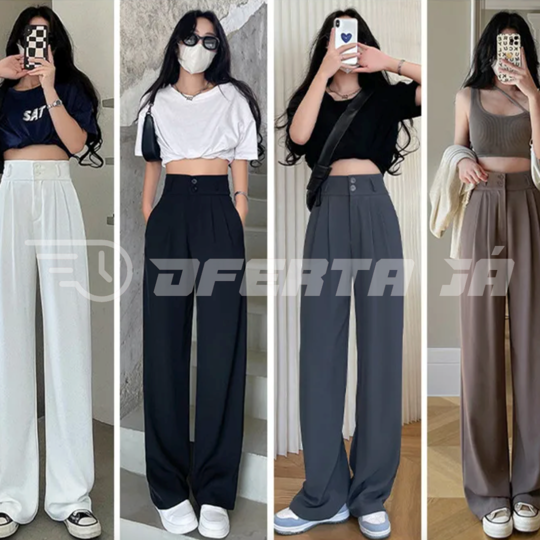 [COMPRE 2, LEVE 4] Calça Pantalona Seda Feminina Elegance [OFERTA LIMITADA]