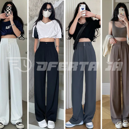 [COMPRE 2, LEVE 4] Calça Pantalona Seda Feminina Elegance [OFERTA LIMITADA]