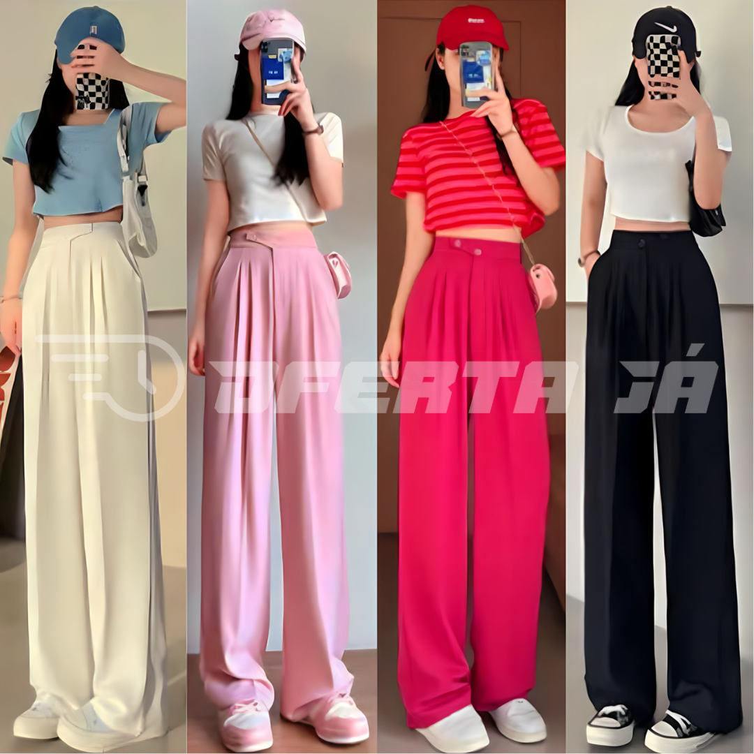 [COMPRE 2, LEVE 4] Calça Pantalona Seda Feminina Elegance [OFERTA LIMITADA]