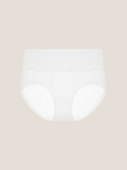 Pure Cotton Wide Elastic Band High-Waisted Brief 2-Pack