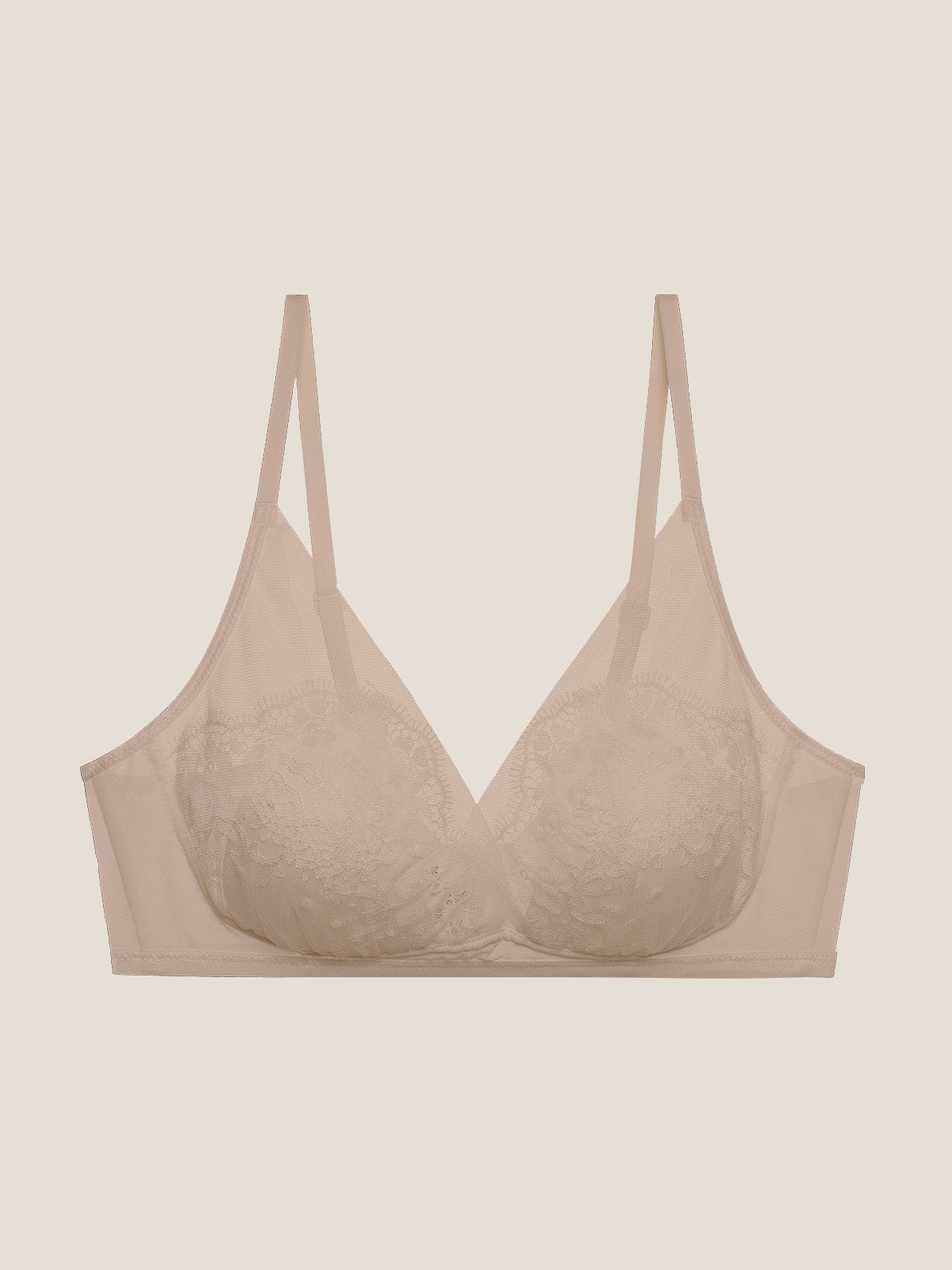 Rococo Lace Triangle Padded Bra