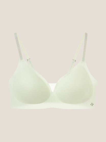 Basic Seamless Deep V Neck Mesh Cooling Bra - Smart Size