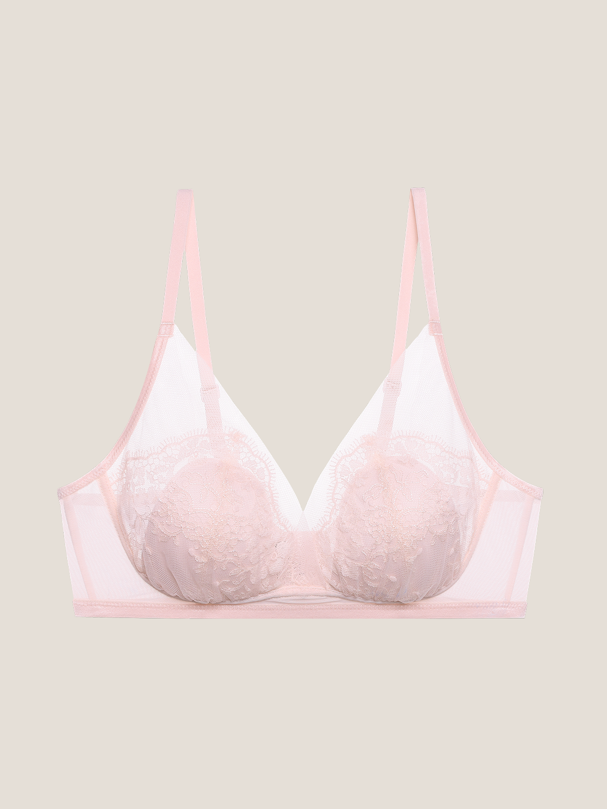 Rococo Lace Triangle Padded Bra