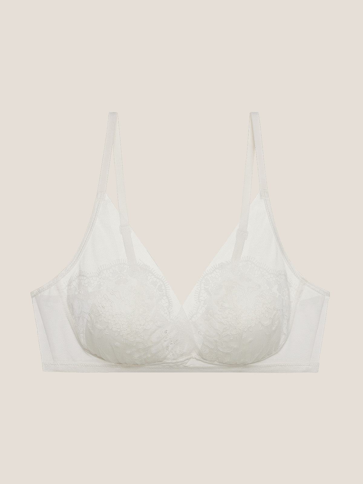 Rococo Lace Triangle Padded Bra