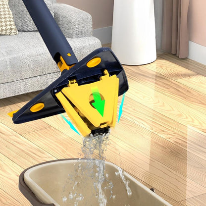 Esfregão Triangulo Mop De Limpeza Ajustável Giratória 360° Rodo Twist Xmop
