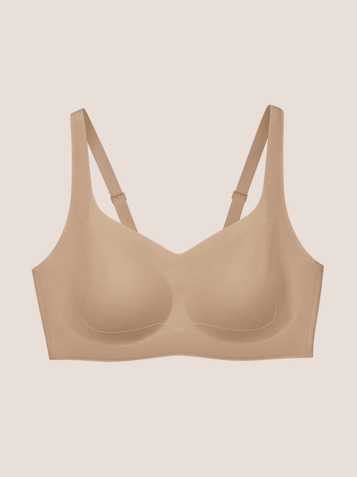 V-Neck Side Support Wireless Bra