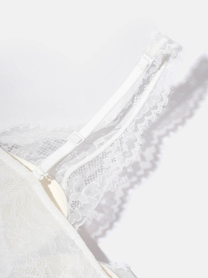 Lace Padded Plunge Spacer Bra