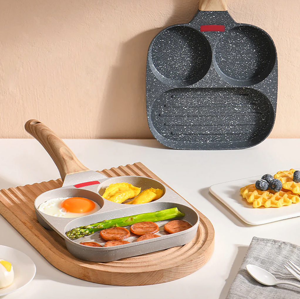 [OFERTA IMPERDÍVEL] Tábua de Descongelamento + Frigideira 3 EM 1 Antiaderente [COMBO] - Oferta Já