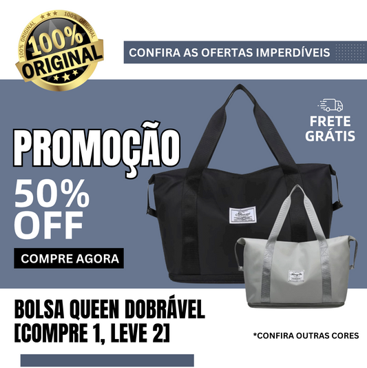 [COMPRE 1, LEVE 2] Bolsa Queen Dobrável com Tecnologia ULTRA ESPAÇO - Oferta Já