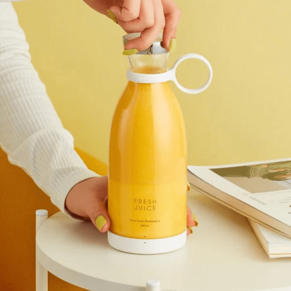 Mini Liquidificador Portátil Elétrico Copo Fresh Juice Portatil Recarregável USB