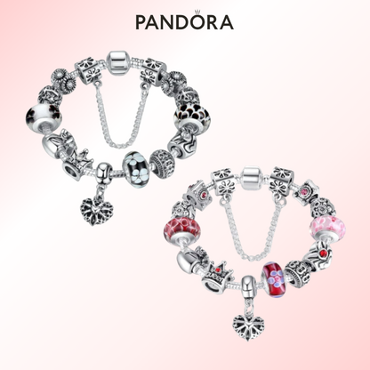 Bracelete de Prata 14 Berloques [COMPRE 1, LEVE 2] [OFERTA LIMITADA AO ESTOQUE]