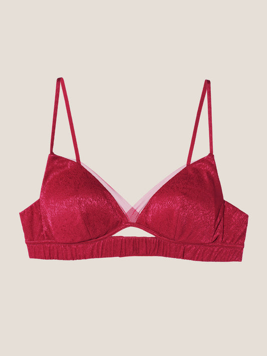 RED Limited Edition Silk Triangle Bra