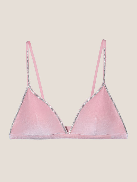 Velvet Triangle Bralette