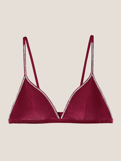 Velvet Triangle Bralette