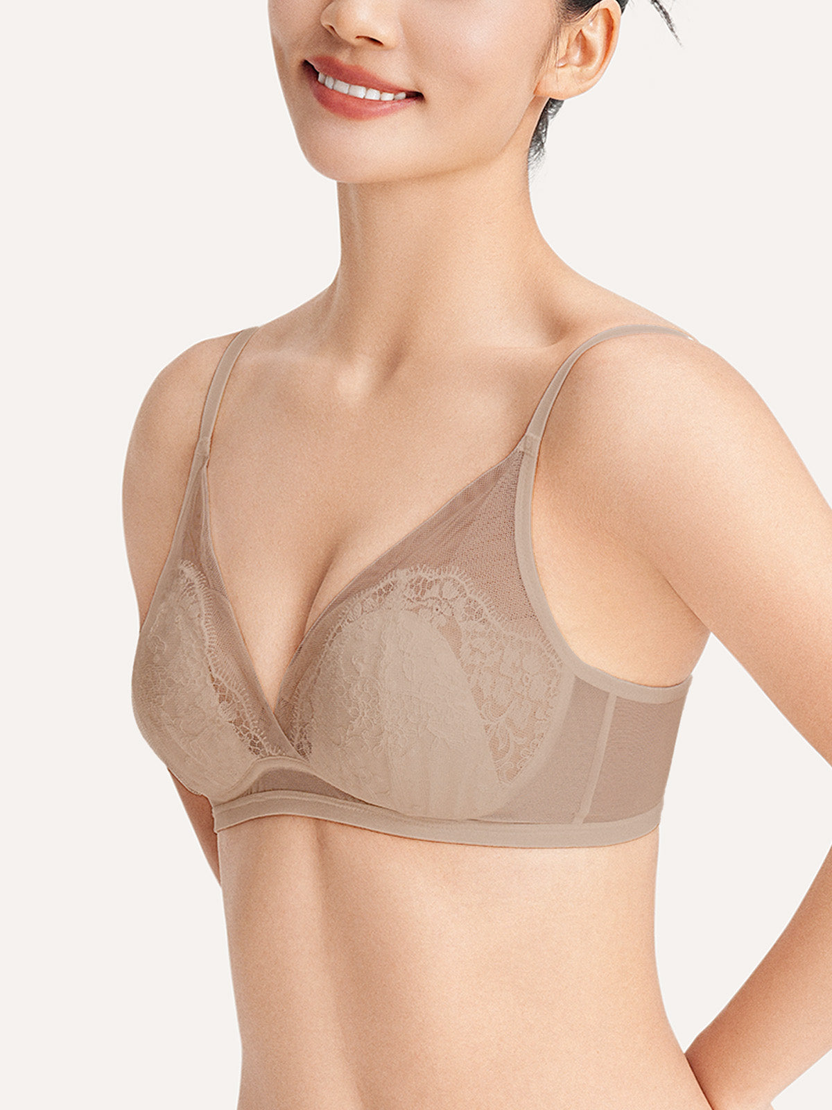 Rococo Lace Triangle Padded Bra