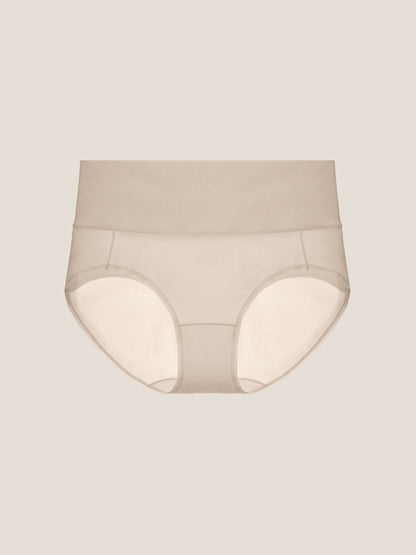 Pure Cotton Wide Elastic Band High-Waisted Brief 2-Pack