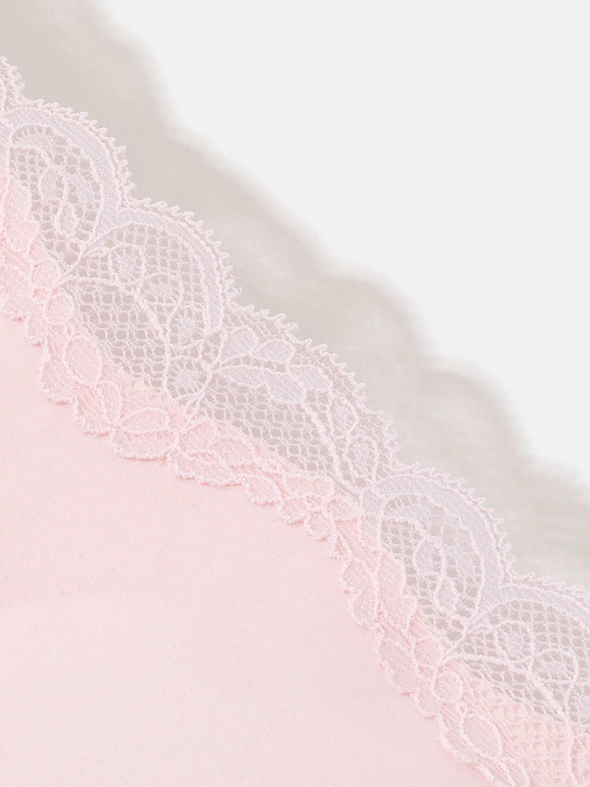 Basic Seamless Lace-Trimmed Bra - Smart Size