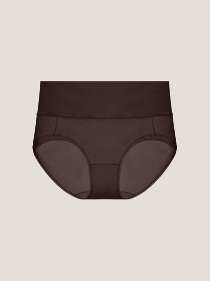 Pure Cotton Wide Elastic Band High-Waisted Brief 2-Pack