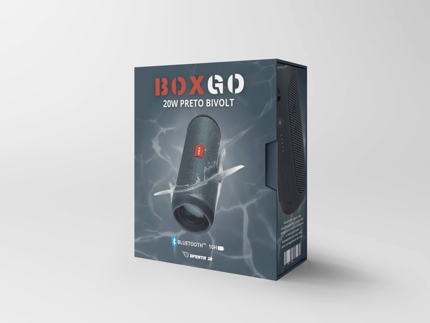 CAIXA DE SOM [BOX GO] 20W PRETO BIVOLT [OFERTA LIMITADA AO ESTOQUE] - OFERTA JÁ