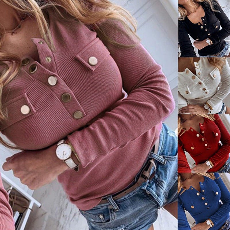 Blusa Feminina Manga Longa Elegante - Frete Grátis