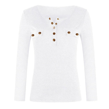 Blusa Feminina Manga Longa Elegante - Frete Grátis