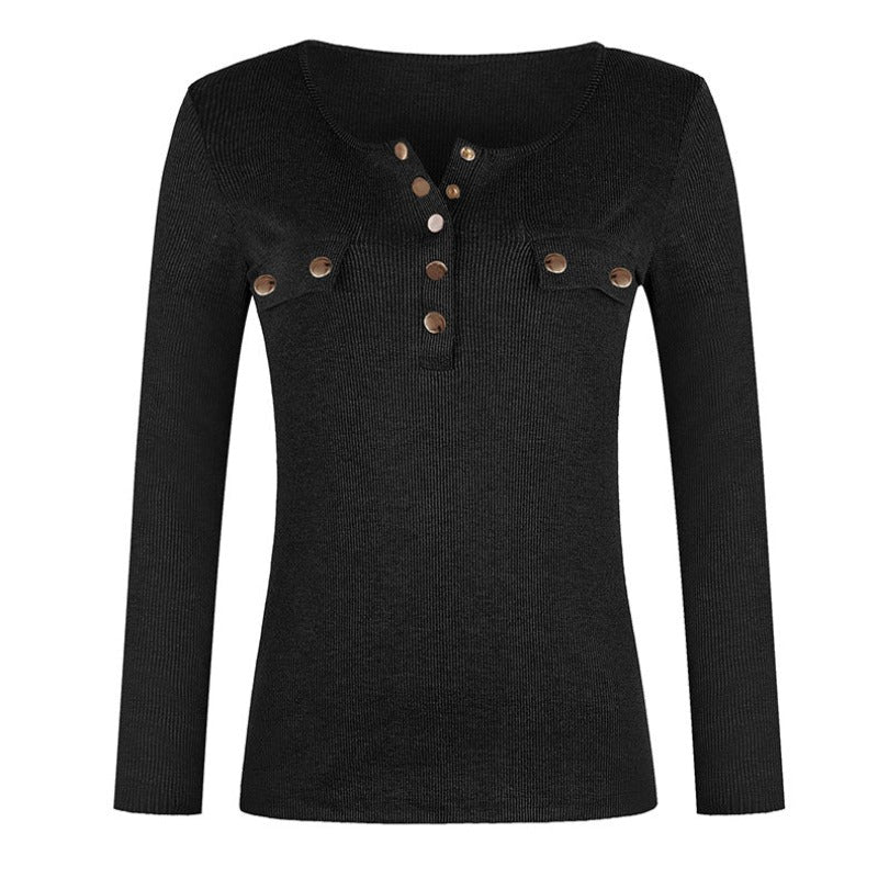 Blusa Feminina Manga Longa Elegante - Frete Grátis