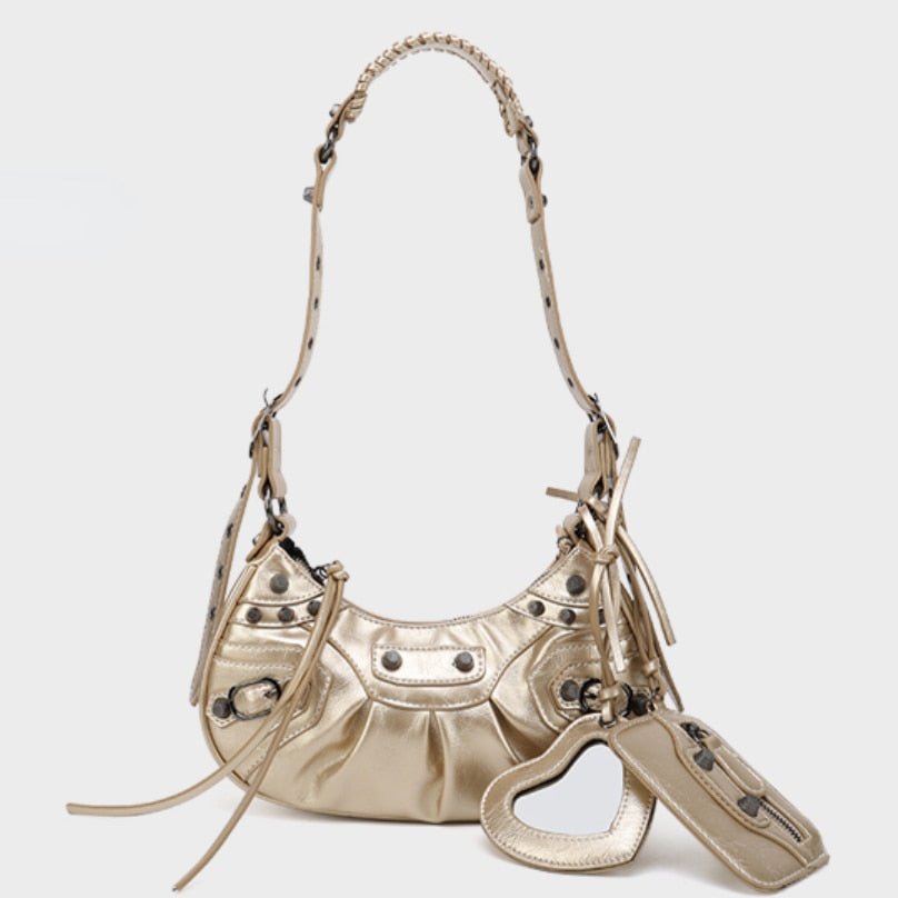 Bolsa Baguete Feminina Média de Couro - Frete Grátis