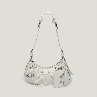 Bolsa Baguete Feminina Média de Couro - Frete Grátis