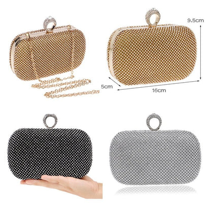 Bolsa Clutch Feminina de Ombro Cravejada - Frete Grátis