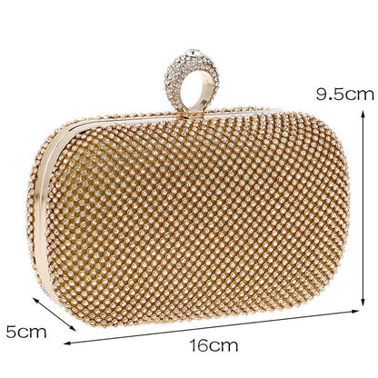 Bolsa Clutch Feminina de Ombro Cravejada - Frete Grátis