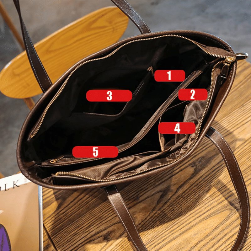Bolsa de Ombro de Couro Feminina Carmen - Frete Grátis