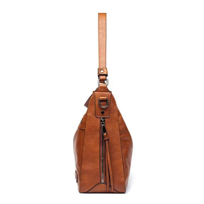 Bolsa de Ombro Feminina de Couro + Carteira Feminina de Couro Cindy - Frete Grátis