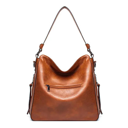 Bolsa de Ombro Feminina de Couro + Carteira Feminina de Couro Cindy - Frete Grátis