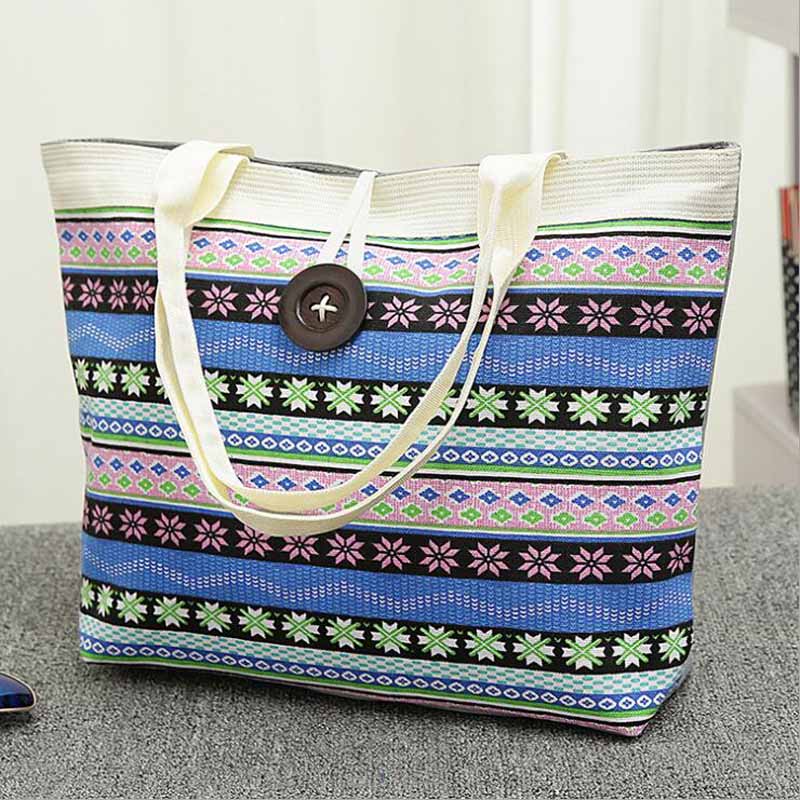 Bolsa de Ombro Listrada - Frete Grátis
