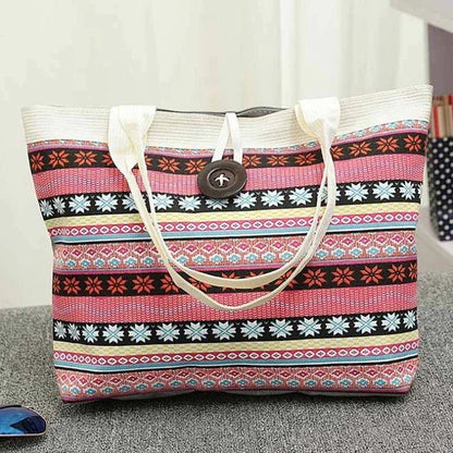 Bolsa de Ombro Listrada - Frete Grátis