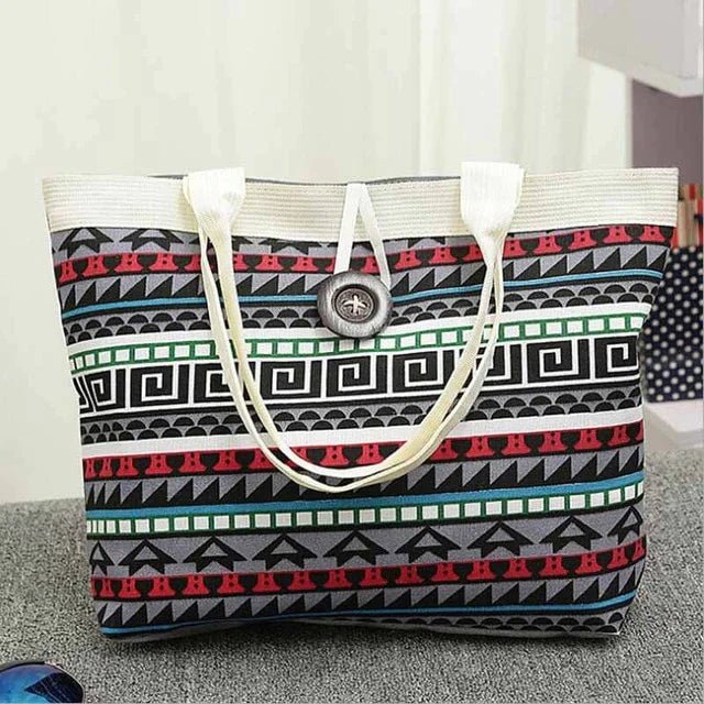 Bolsa de Ombro Listrada - Frete Grátis