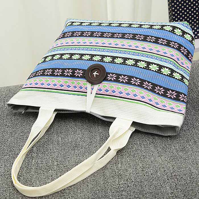 Bolsa de Ombro Listrada - Frete Grátis
