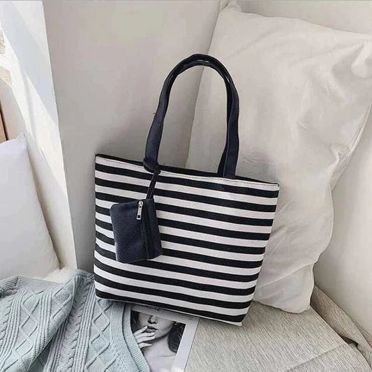 Bolsa de Ombro Listrada La Grace - Frete Grátis