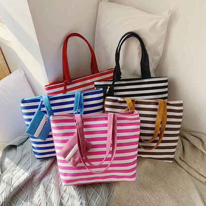 Bolsa de Ombro Listrada La Grace - Frete Grátis