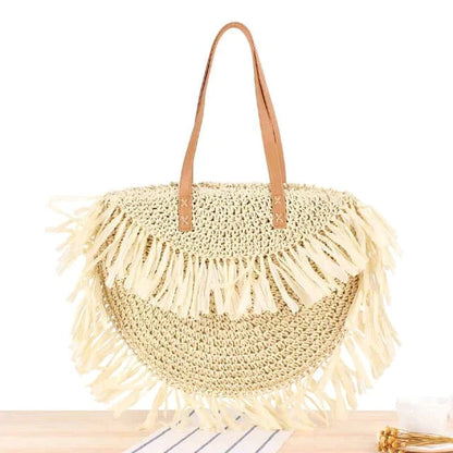 Bolsa de Ombro Palha Lint - Frete Grátis