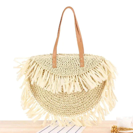 Bolsa de Ombro Palha Lint - Frete Grátis