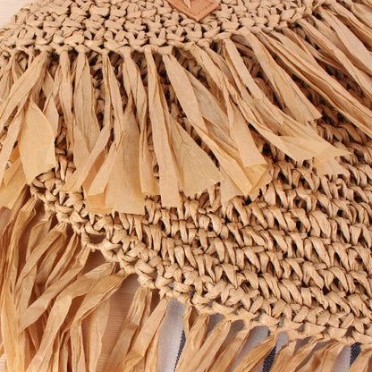 Bolsa de Ombro Palha Lint - Frete Grátis