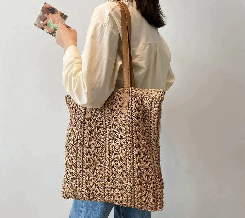 Bolsa de Ombro Palha Miami - Frete Grátis