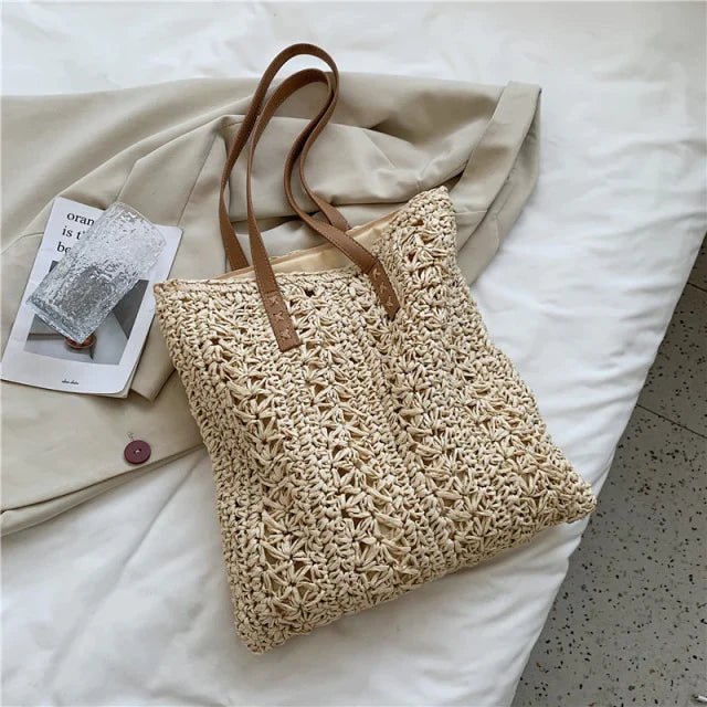 Bolsa de Ombro Palha Miami - Frete Grátis