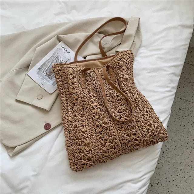 Bolsa de Ombro Palha Miami - Frete Grátis