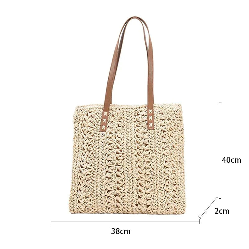 Bolsa de Ombro Palha Miami - Frete Grátis