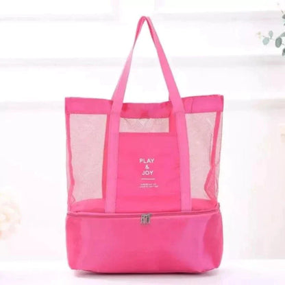 Bolsa de Praia com Compartimento Térmico para Alimentos - Frete Grátis